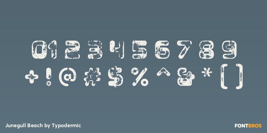 Junegull Beach Font Poster #1