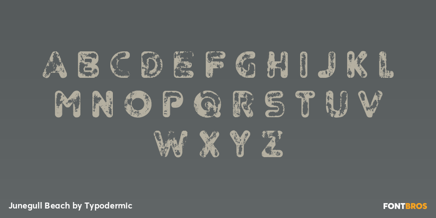 Junegull Beach Font Poster #1