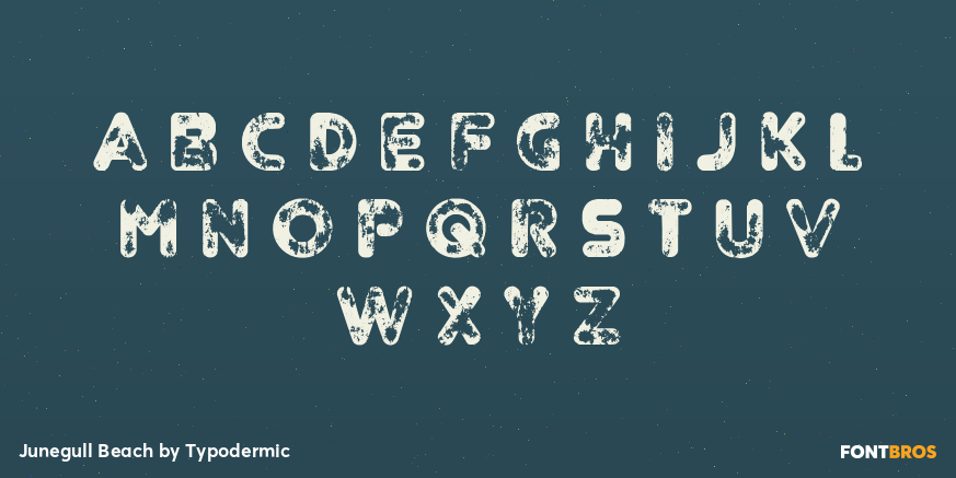 Junegull Beach Font Poster #1