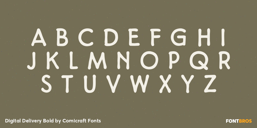 Digital Delivery Bold Font Poster #2