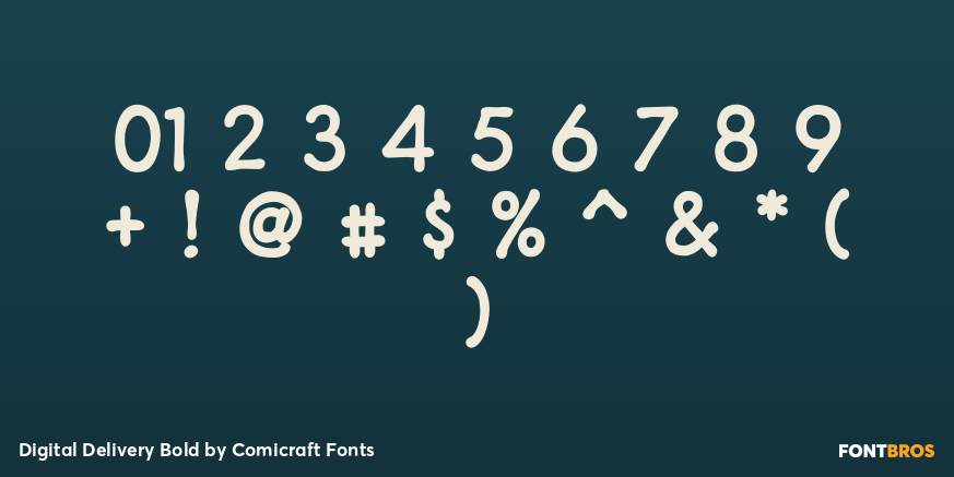 Digital Delivery Bold Font Poster #4