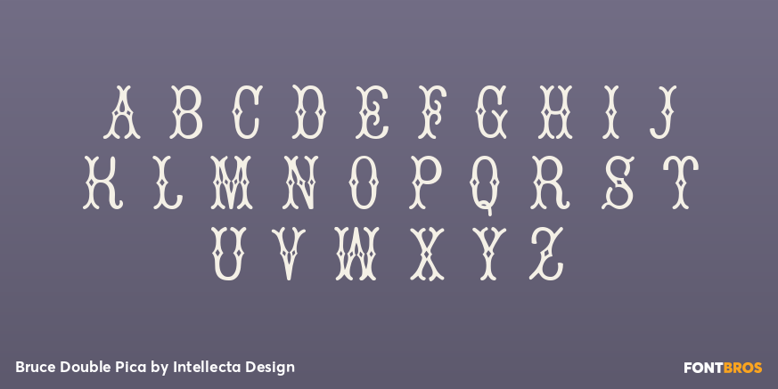 Bruce Double Pica Font Poster #2