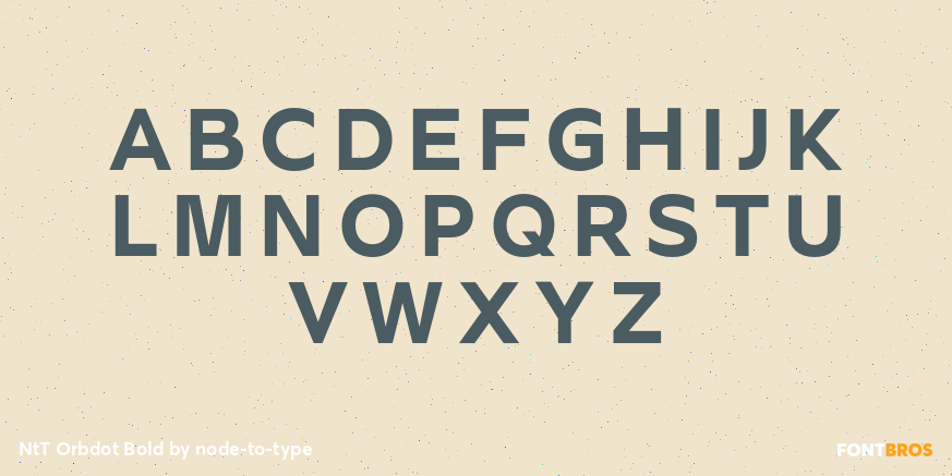 NtT Orbdot Bold Font Poster #2