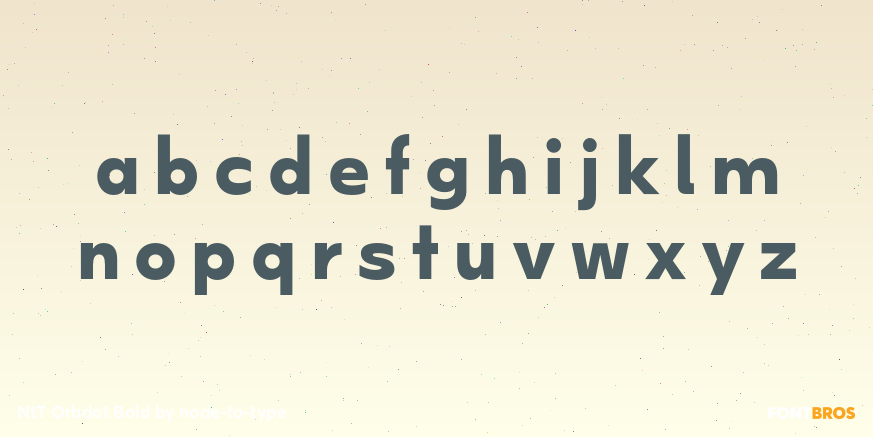 NtT Orbdot Bold Font Poster #3