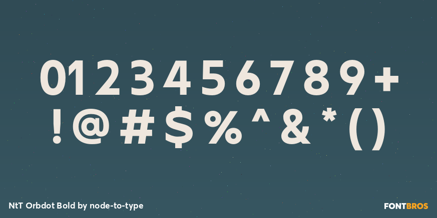 NtT Orbdot Bold Font Poster #4