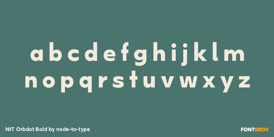 NtT Orbdot Bold Font Poster #1