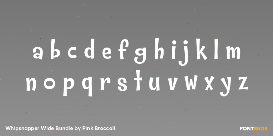 Whipsnapper Wide Bundle Font Poster #3