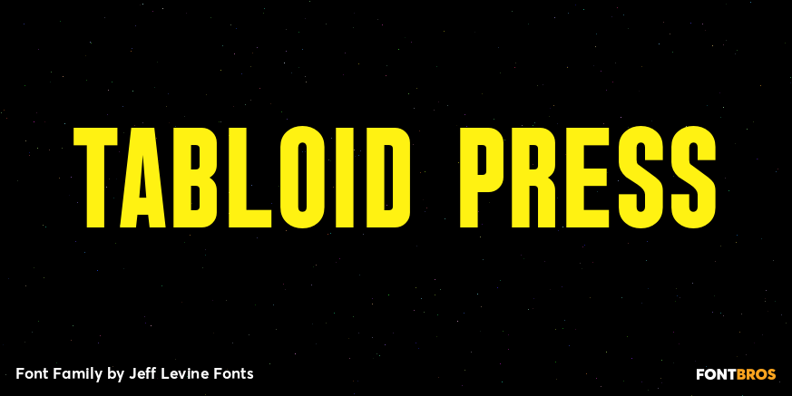 Tabloid Press Font Poster