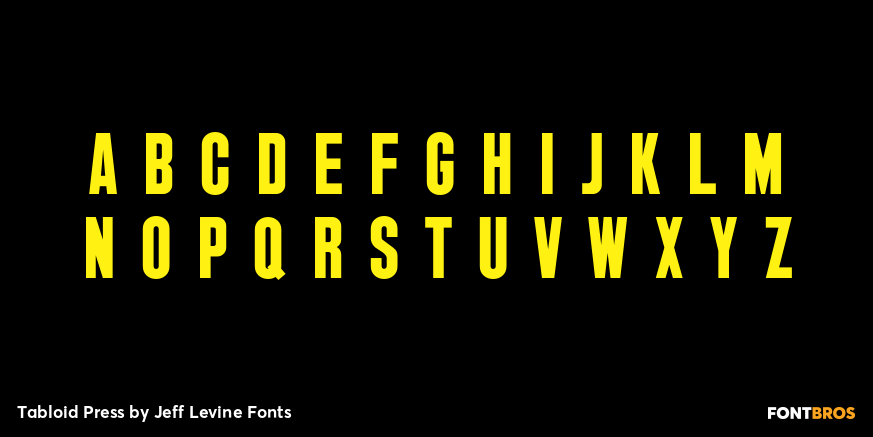Tabloid Press Font Poster #2