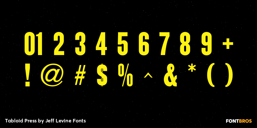 Tabloid Press Font Poster #4