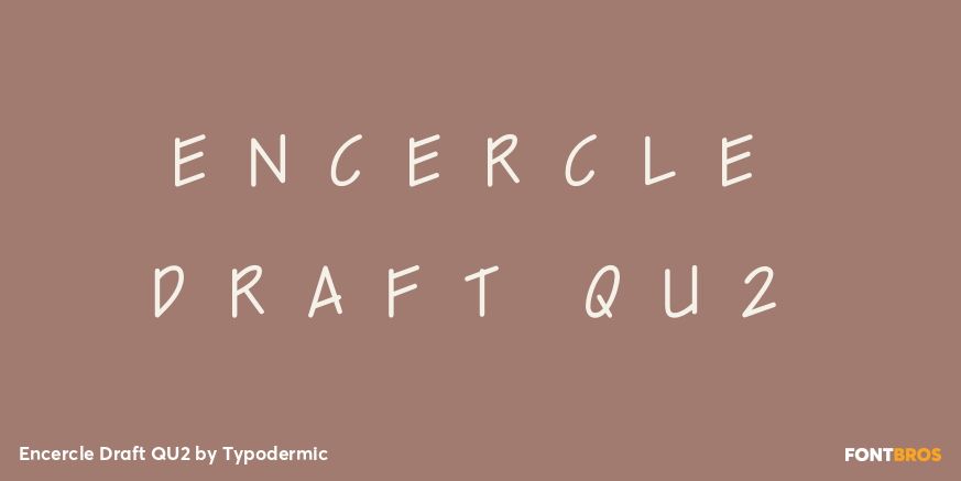 Encercle Draft QU2 Font Poster #1