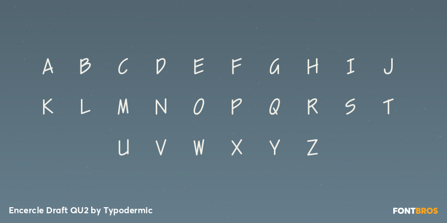 Encercle Draft QU2 Font Poster #1