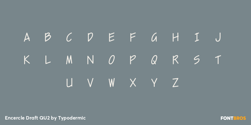 Encercle Draft QU2 Font Poster #1