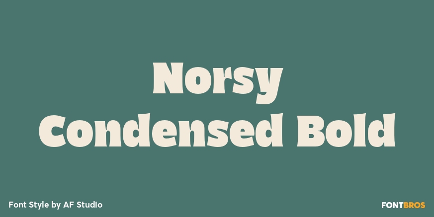 Norsy Condensed Bold Font Poster #1