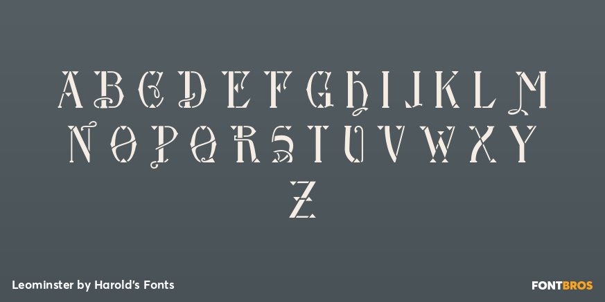 Leominster Font Poster #2