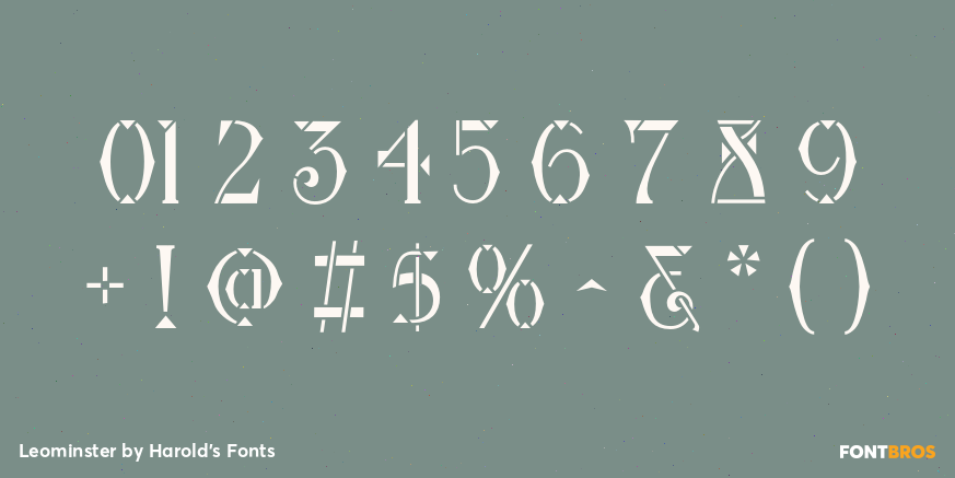 Leominster Font Poster #4