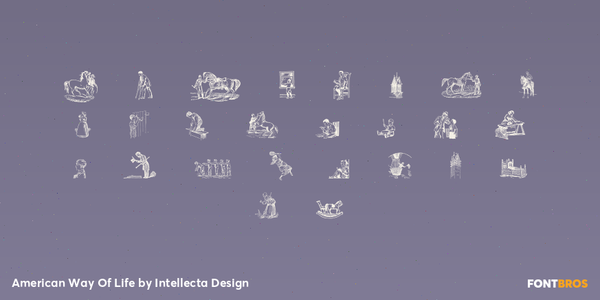 American Way Of Life Font Poster #2