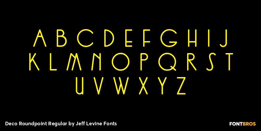 Deco Roundpoint Regular Font Poster #3