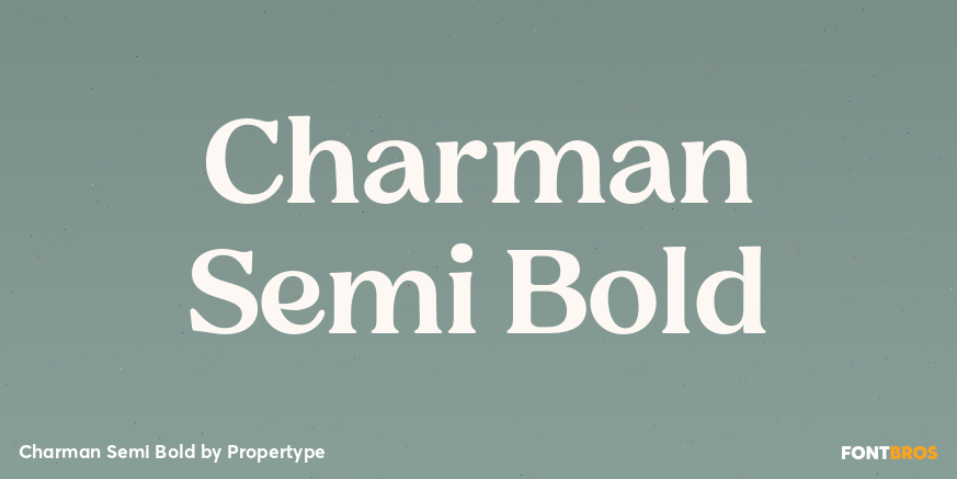 Charman Semi Bold Font Poster #1