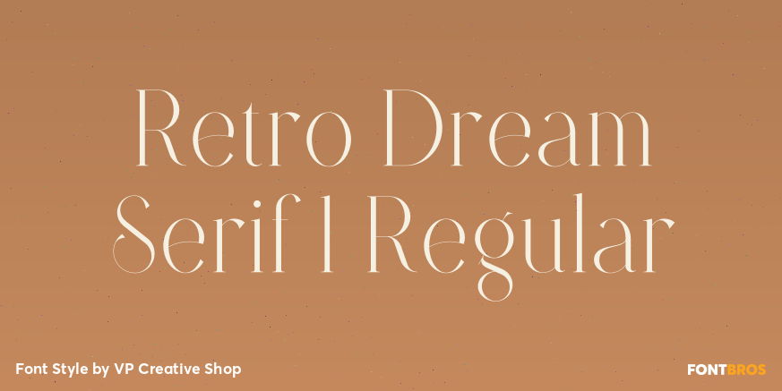 Retro Dream Serif 1 Regular Font Poster #1