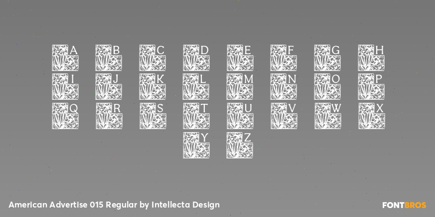 American Advertise 015 Regular Font Poster #3