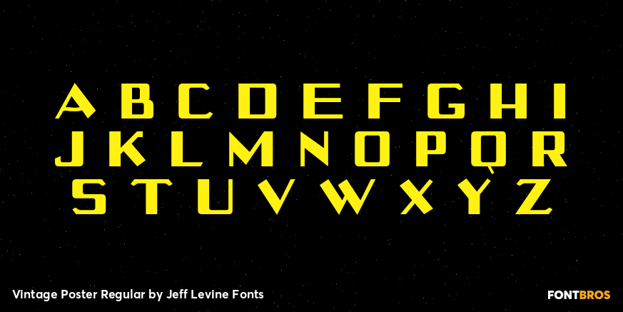 Vintage Poster Regular Font Poster #2