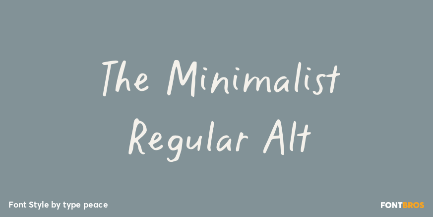 The Minimalist Regular Alt Poster