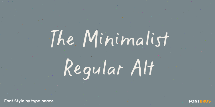 The Minimalist Regular Alt Poster