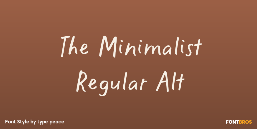 The Minimalist Regular Alt Poster