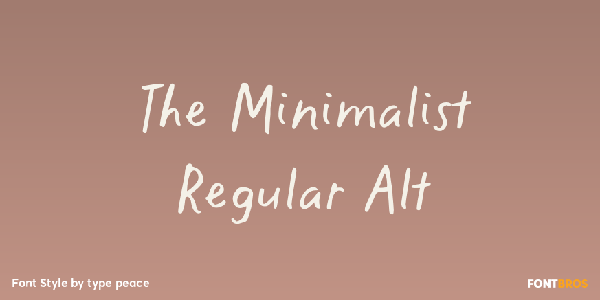 The Minimalist Regular Alt Poster
