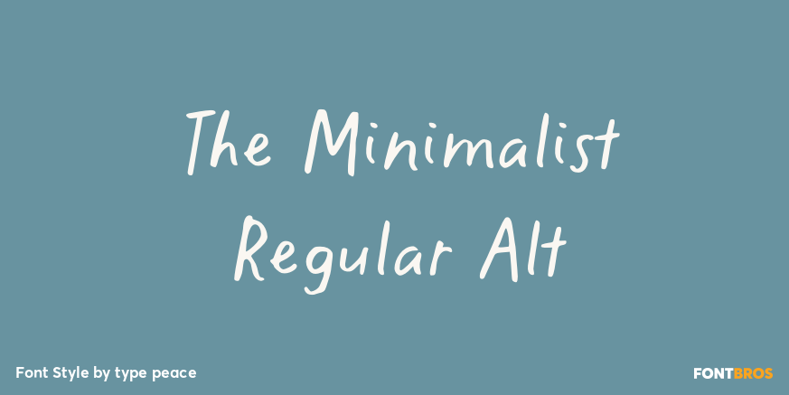The Minimalist Regular Alt Poster
