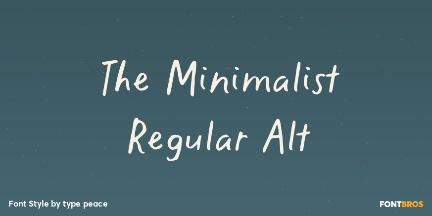 The Minimalist Regular Alt Poster