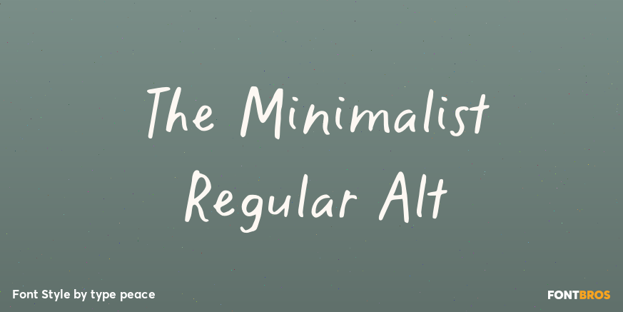The Minimalist Regular Alt Poster
