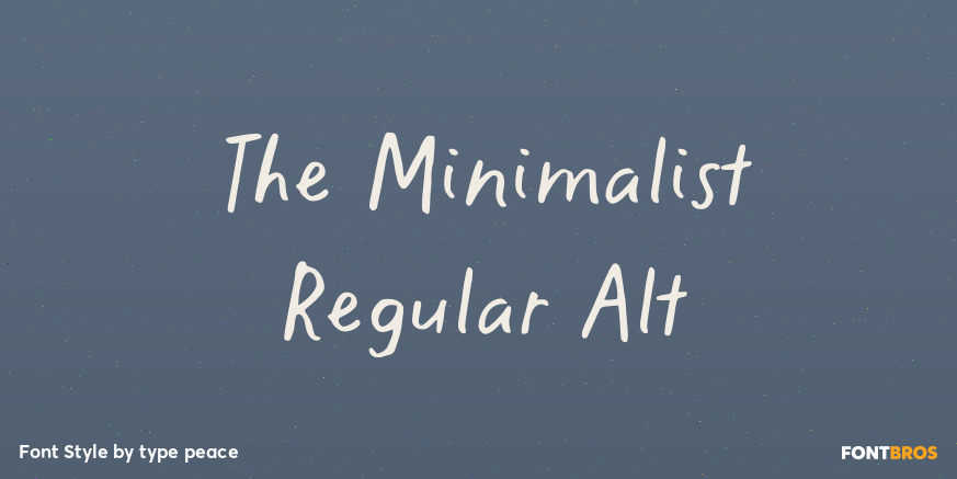 The Minimalist Regular Alt Poster