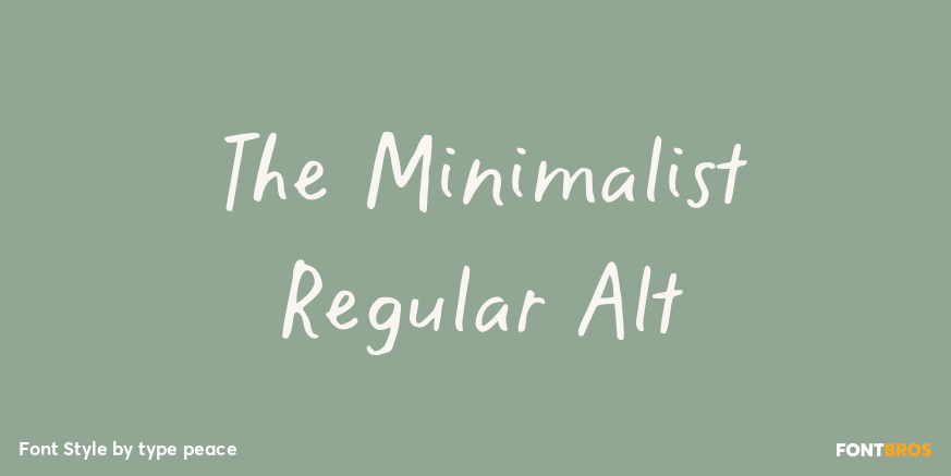 The Minimalist Regular Alt Poster
