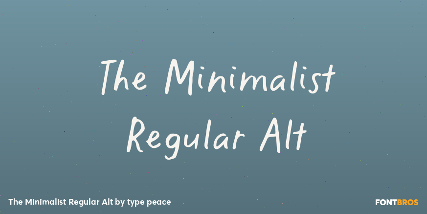 The Minimalist Regular Alt Poster