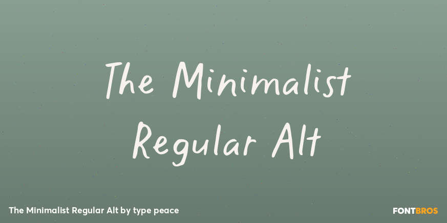 The Minimalist Regular Alt Poster