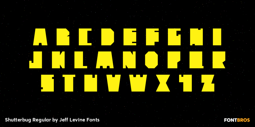 Shutterbug Regular Font Poster #3