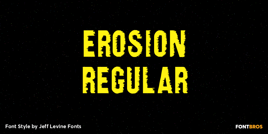 Erosion Regular Font Poster #1