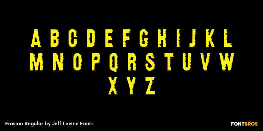 Erosion Regular Font Poster #3