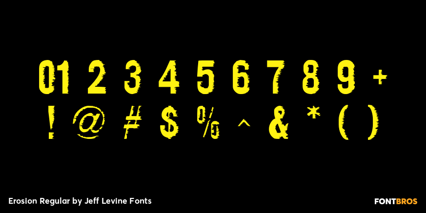 Erosion Regular Font Poster #4