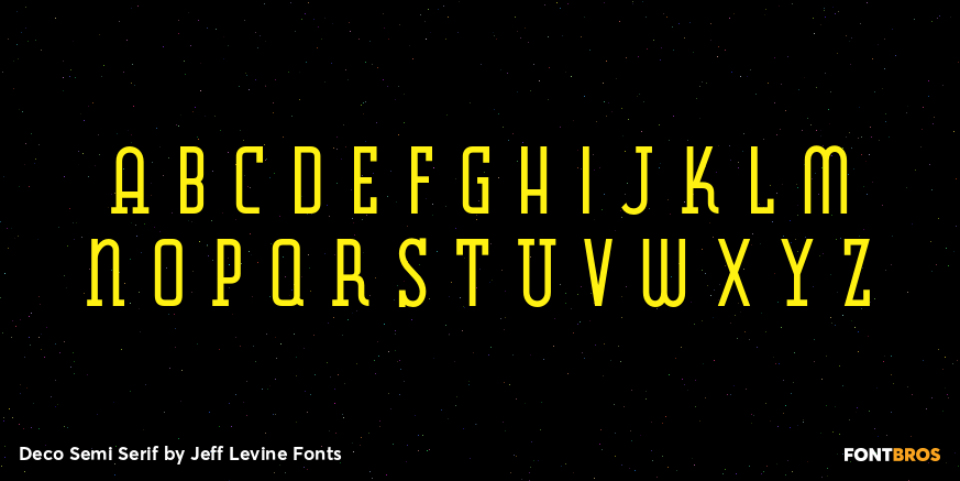 Deco Semi Serif Font Poster #2