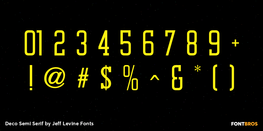 Deco Semi Serif Font Poster #4