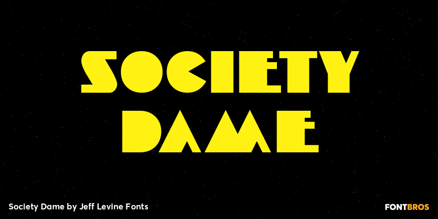 Society Dame Font Poster