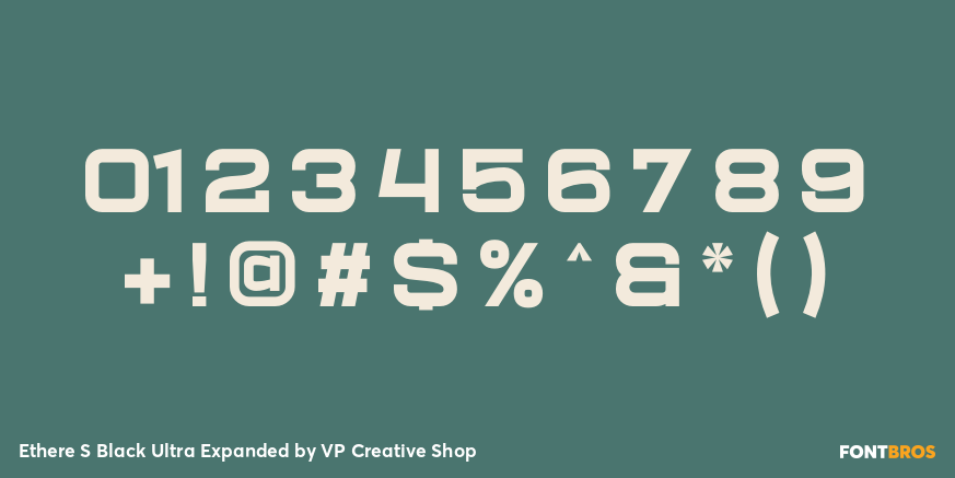 Ethere S Black Ultra Expanded Font Poster #4