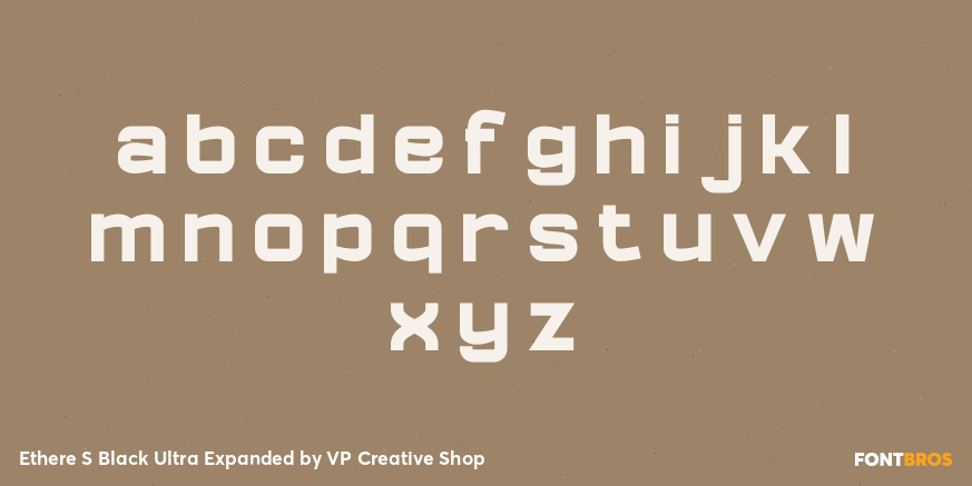 Ethere S Black Ultra Expanded Font Poster #3