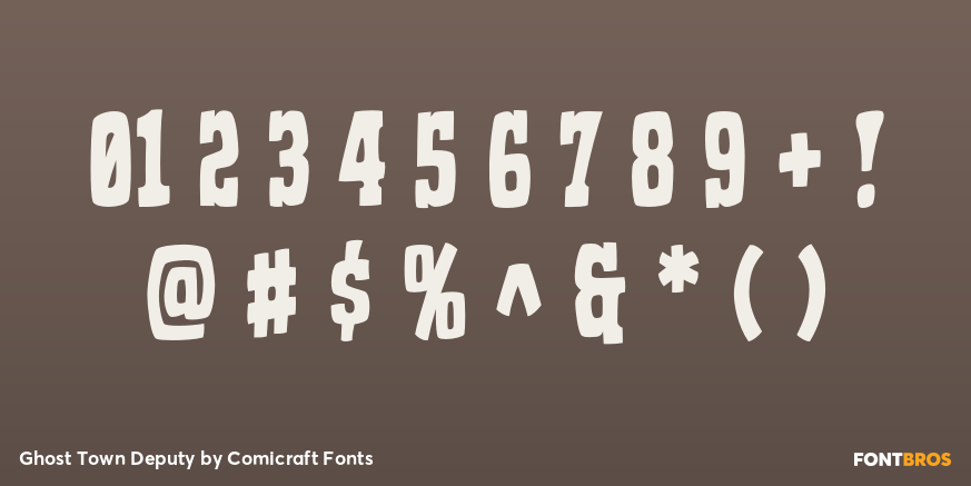 Ghost Town Deputy Font Poster #1