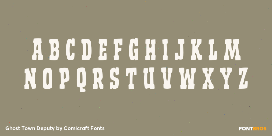 Ghost Town Deputy Font Poster #2