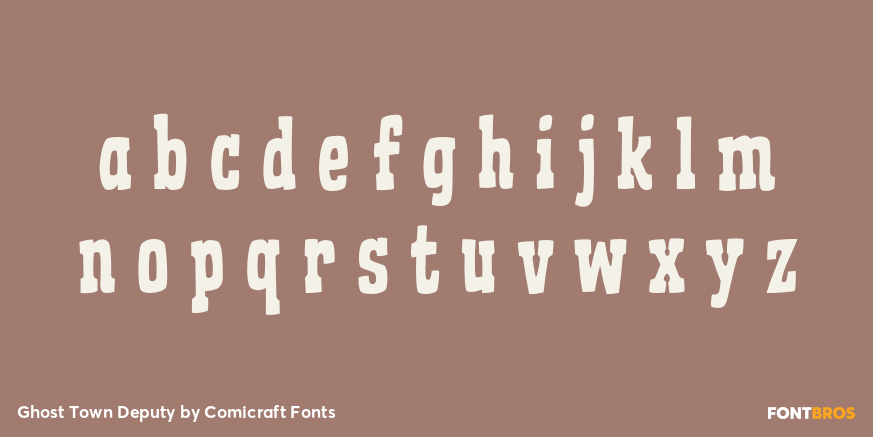 Ghost Town Deputy Font Poster #3