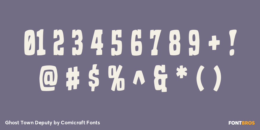 Ghost Town Deputy Font Poster #4